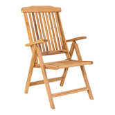 Teaky Garden - Tuinstoel - teak - naturel - 5 standen