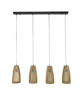 Hawaii - Lampe suspendue - mangue naturelle - 4 points lumineux