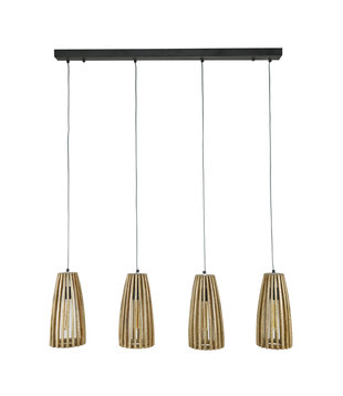 Hawaii - Lampe suspendue - mangue naturelle - 4 points lumineux