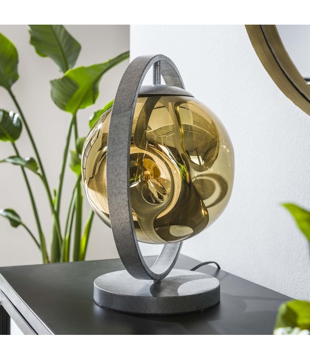 Duverger® Solar - Lampe à poser - métal - verre - or - 1 point lumineux
