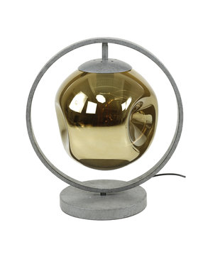 Solar - Tischleuchte - Metall - Glas – gold - 1 Lichtpunkt