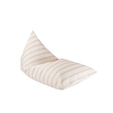 Mini Loungie - Kinderzitzak - Beige Stripes - beige - gestreept - ribfluweel