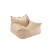 Beanie - Sitzsack - Brown Sugar - braun - EPS-Perlen - gerippter Samt