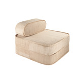 Flip Chair - Kindersessel - Brown Sugar - braun - gerippter Samt