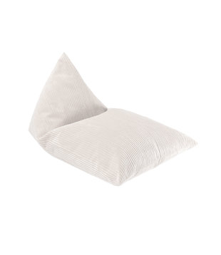 Mini Loungie - Coussin enfant - Guimauve - blanc - velours côtelé