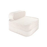 Flip Chair - Fauteuil enfant - Guimauve - blanc - velours côtelé