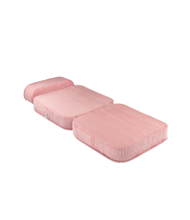 WigiWama Flip Chair - Fauteuil enfant - Pink Mousse - rose - velours côtelé