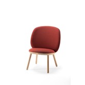 Ash - Loungesessel - Eschenholz - Stoff Kvadrat - cognac