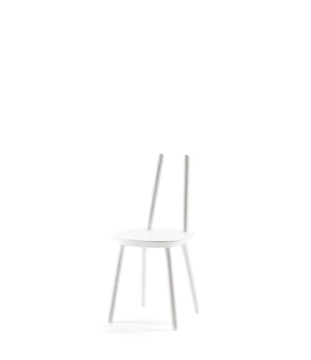 EMKO Ash - Chaise de salle à manger - frêne - blanc - dossier en mousse