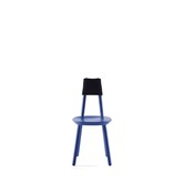 Ash - Chaise de salle à manger - frêne - bleu - dossier en mousse