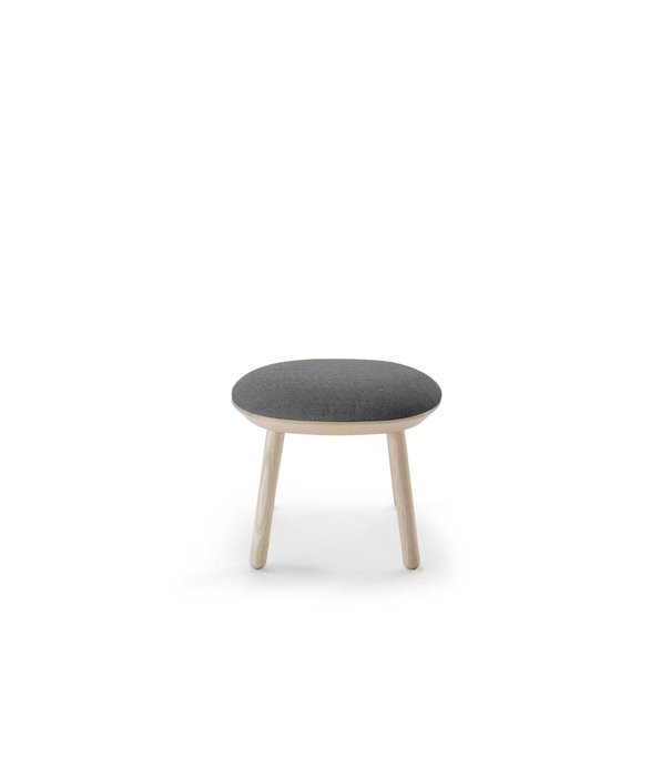 EMKO Ash - Poef - essenhout - stof Kvadrat - grijs