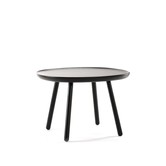 Ash - Table d'appoint - ronde carrée - frêne - noir - large