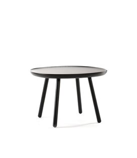 Ash - Table d'appoint - ronde carrée - frêne - noir - large