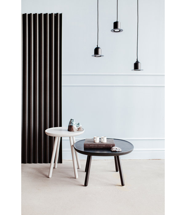 EMKO Ash - Table d'appoint - ronde carrée - frêne - noir - large