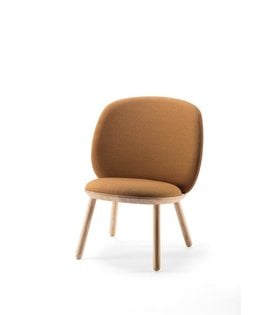 Ash - Loungesessel - Eschenholz - Stoff Kvadrat - gelb