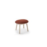 Ash - Fußhocker - Eschenholz - Stoff Kvadrat - cognac