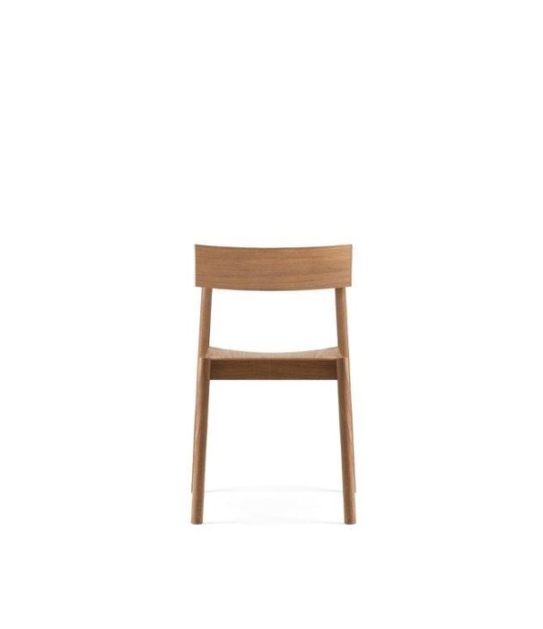 EMKO Oaks Diner - Chaise de salle à manger - chêne - contreplaqué - naturel - dossier carré