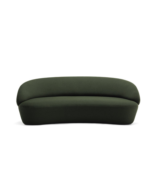 EMKO Ash - Sofa - 3-Sitzer Sofa - Eschenholz - Stoff Yoredale - grün