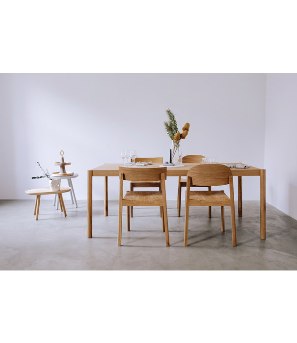 EMKO Oaks Diner - Chaise de salle à manger - chêne - contreplaqué - naturel - dossier ovale