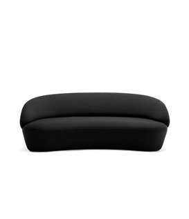 Ash - Sofa - 3-Sitzer Sofa - Eschenholz - Stoff Yoredale - schwarz