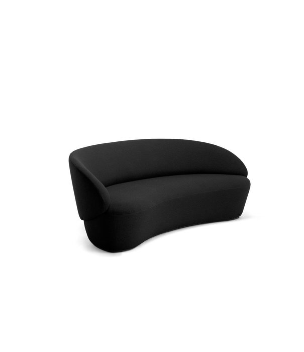 EMKO Ash - Sofa - 3-Sitzer Sofa - Eschenholz - Stoff Yoredale - schwarz