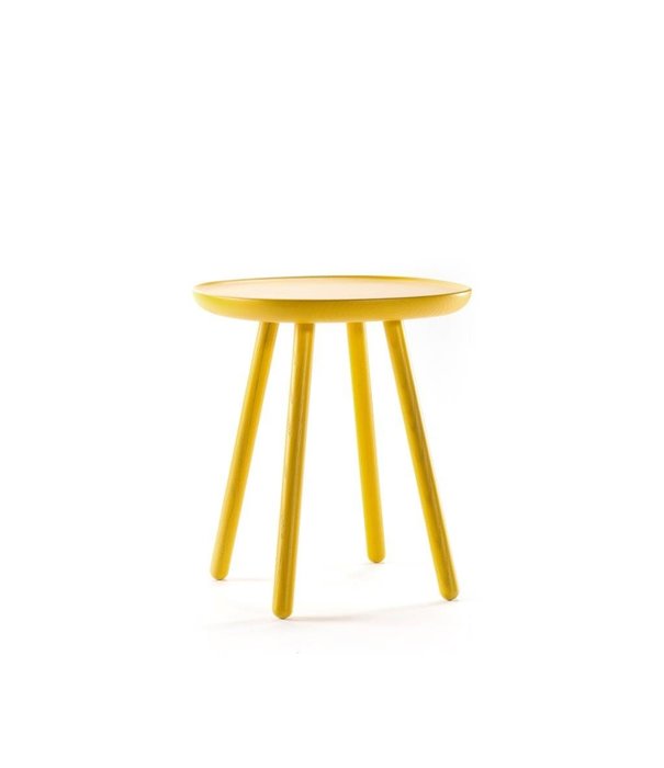 EMKO Ash - Table d'appoint - ronde carrée - frêne - jaune - petite