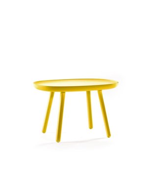 Ash - Table d'appoint - ronde carrée - frêne - jaune - moyen