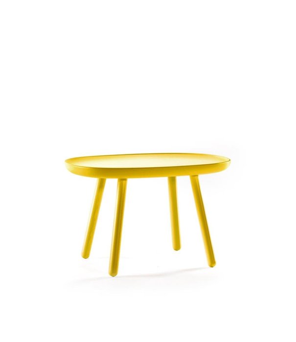 EMKO Ash - Table d'appoint - ronde carrée - frêne - jaune - moyen