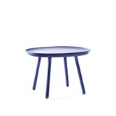 Ash - Table d'appoint - ronde carrée - frêne - bleu - large