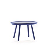 Ash - Table d'appoint - ronde carrée - frêne - bleu - moyen