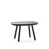 Ash - Table d'appoint - ronde carrée - frêne - noir - moyen