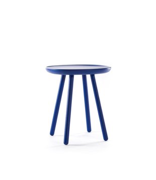 Ash - Table d'appoint - ronde carrée - frêne - bleu - petite