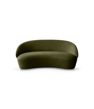 Ash - Sofa - 2-zitbank - essenhout - fluweel - groen