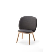 Ash - Loungesessel - Eschenholz - Stoff Kvadrat - grau