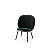 Ash - Chaise longue - frêne - velours - vert