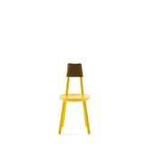 Ash - Chaise de salle à manger - frêne - jaune - dossier en mousse