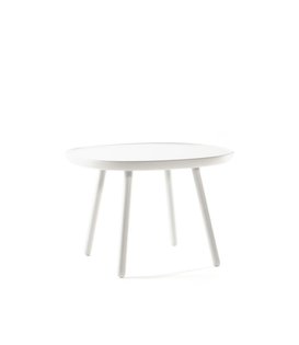 Ash - Table d'appoint - ronde carrée - frêne - blanc - large