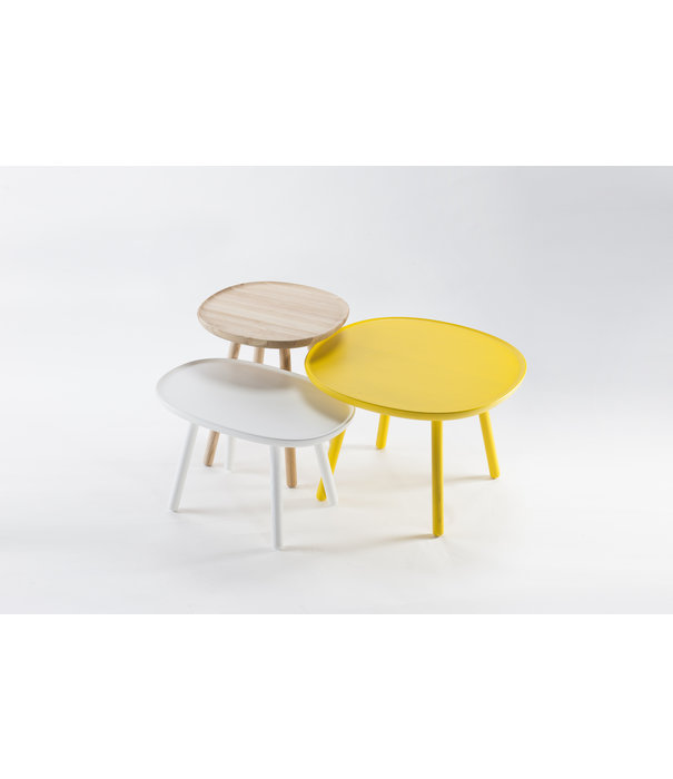 EMKO Ash - Table d'appoint - ronde carrée - frêne - blanc - large