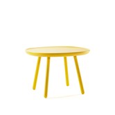 Ash - Table d'appoint - ronde carrée - frêne - jaune - grande