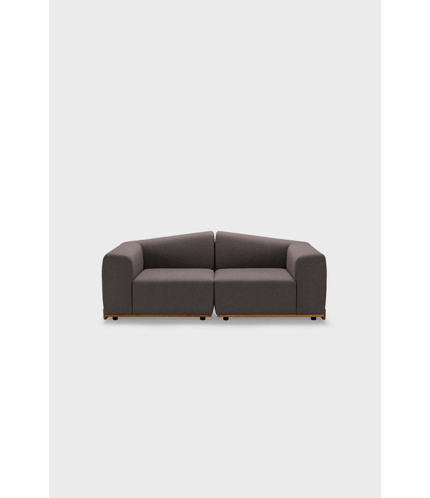 EMKO Playa - Sofa - 2-Sitzer Sofa - Stoff - dunkelgrau - Holzgestell