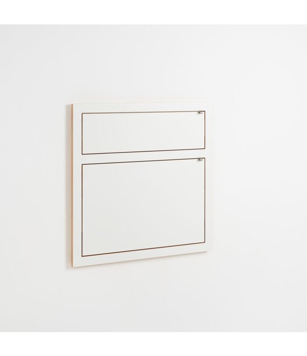 AMBIVALENZ Fläpps - Wandtisch - Regal - Birkensperrholz - weiß - 70 x 70 x2cm