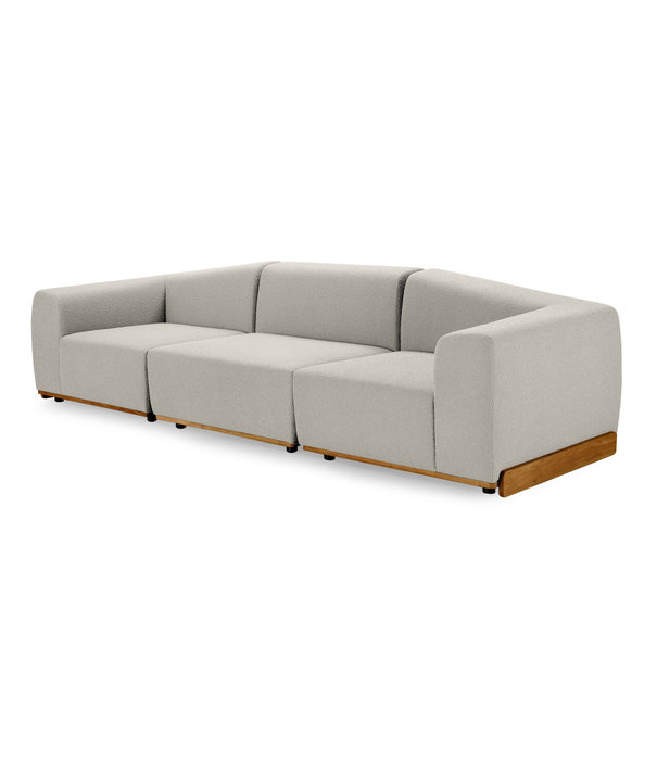 EMKO Playa - Sofa - 2-Sitzer Sofa - Stoff - senffarben - Holzgestell