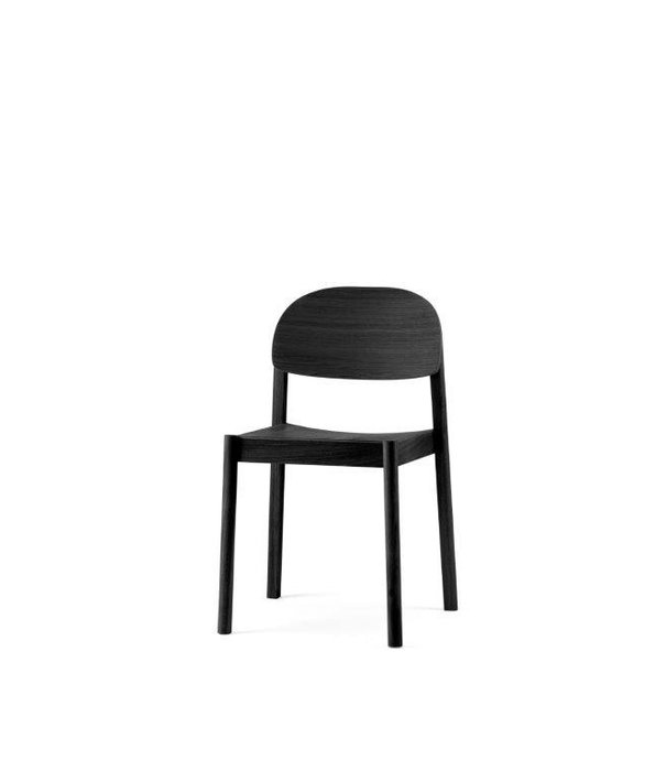 EMKO Oaks Diner - Chaise de salle à manger - chêne - contreplaqué - noir - dossier ovale