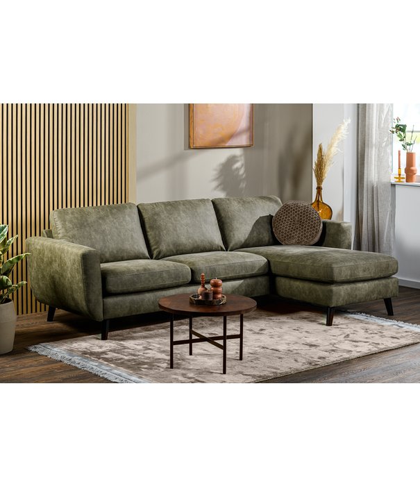 Duverger® Savannah - Sofa - 3-Sitzer Sofa - Chaise Longue links oder rechts - Stoff Savannah - grün