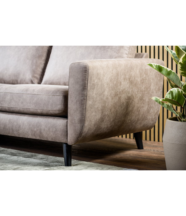 Duverger® Savannah - Canapé - canapé 3 places - chaise longue gauche ou droite - tissu Savannah - taupe