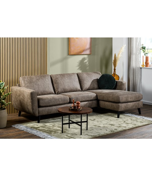 Duverger® Savannah - Sofa - 3-zitbank - chaise longue links of rechts - stof Savannah - taupe