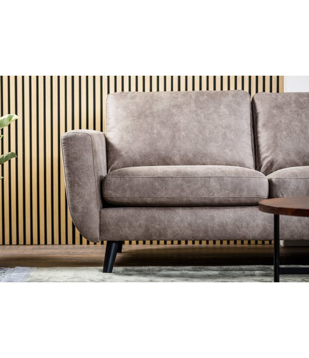 Duverger® Savannah - Sofa - 3-Sitzer Sofa - Chaiselongue links oder rechts - Stoff Savannah - taupe