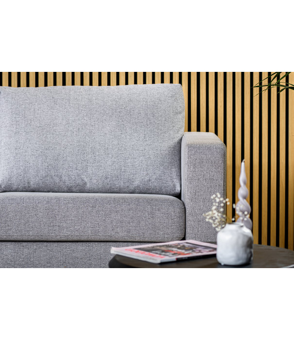 Duverger® Chloe - Sofa - 3-zitbank - chaise longue links of rechts - stof Chloe - grijs