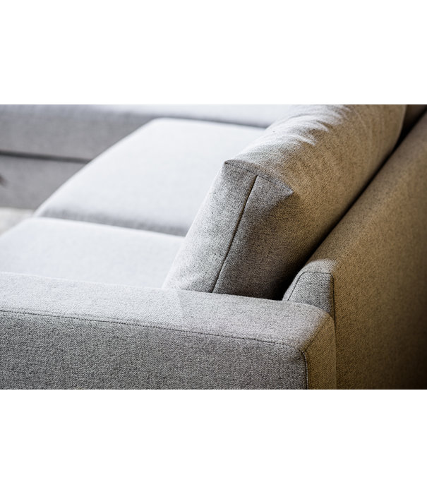 Duverger® Chloe - Sofa - 3-zitbank - chaise longue links of rechts - stof Chloe - grijs