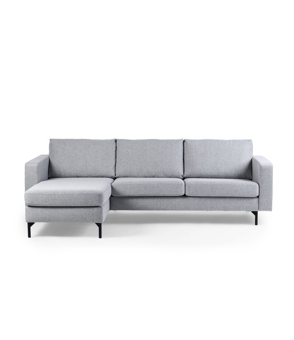 Duverger® Chloe - Canapé - canapé 3 places - chaise longue gauche ou droite - tissu Chloe - gris